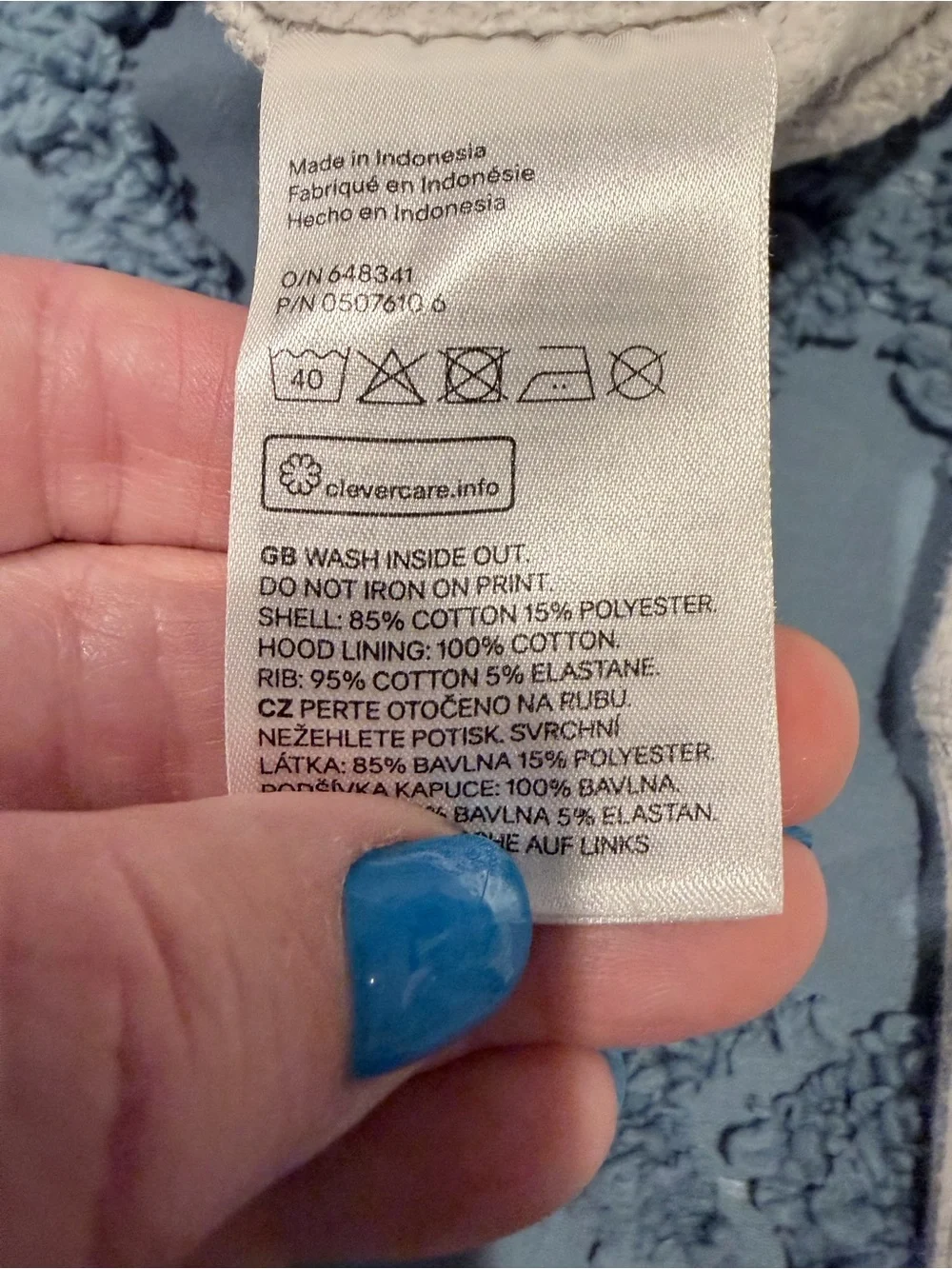 H&M Light Gray Hoodie with Leopard and Floral Graphic